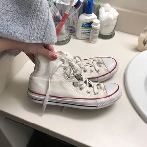 White high top converse